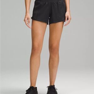 Black Hotty Hot Low-Rise Lined Short 4"